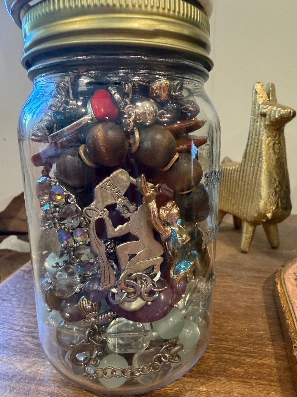 Ice Queen vintage beauty queen with earthy warmth mystery jewelry jar